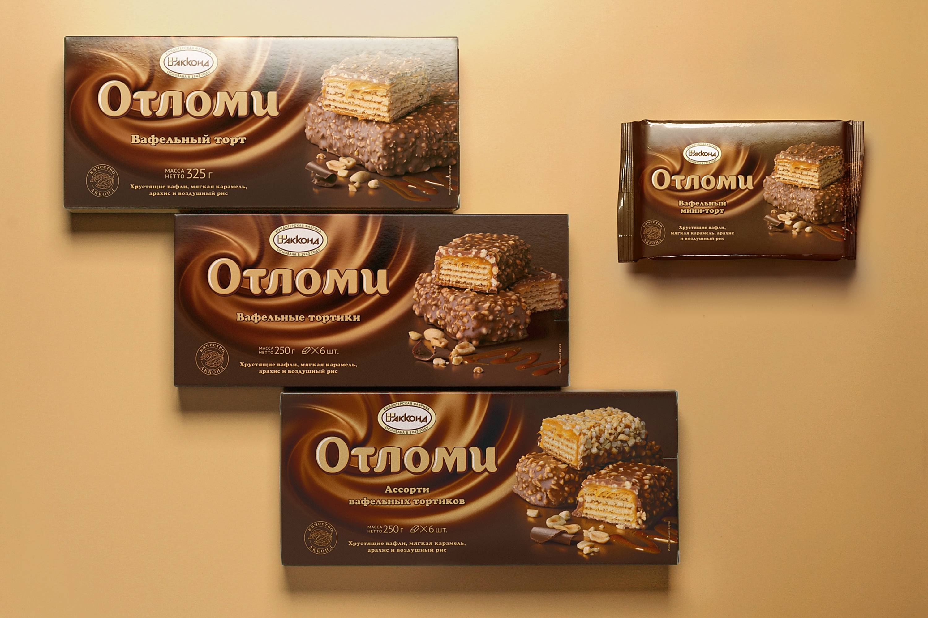 Редизайн упаковки тортов «Отломи»